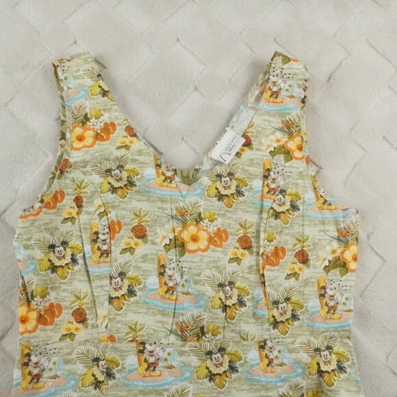 Aulani Disney Resort Dress Womens Medium Floral Mickey Mouse Print - Picture 2 of 10